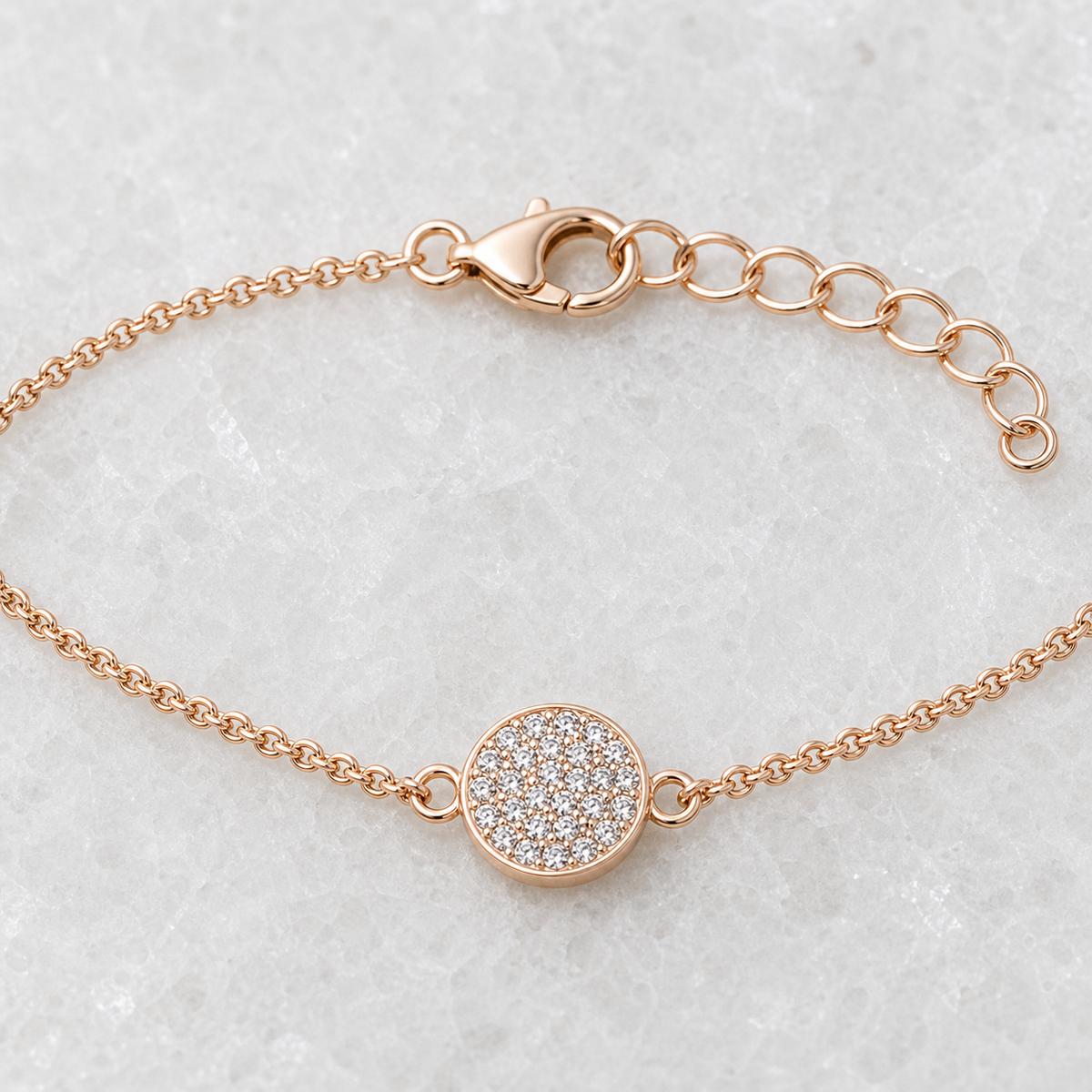 Rose Gold Moonlit Disc Anklet product image 10