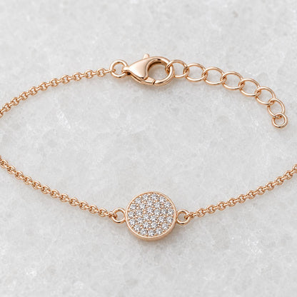 Rose Gold Moonlit Disc Anklet product image 10