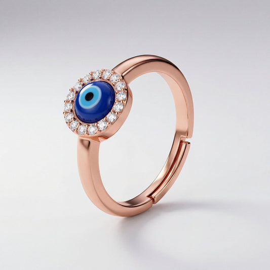 Rose Gold Adjustable Nazar Ring product image 1