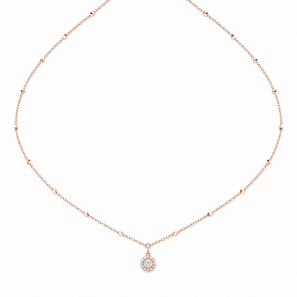 Rose Gold Noir Orbit Pendant product image 1