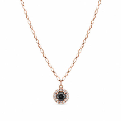 Rose Gold Noir Orbit Pendant product image 1
