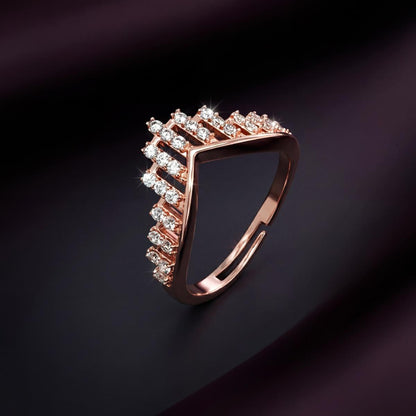 Rose Gold Adjustable Nova Ring design detail