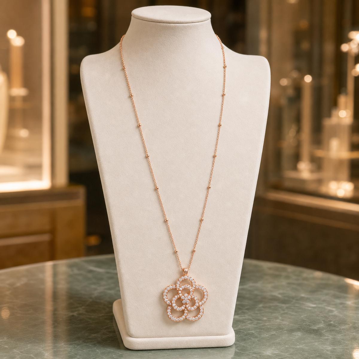 Rose Gold Oria Bloom Pendant product image 6