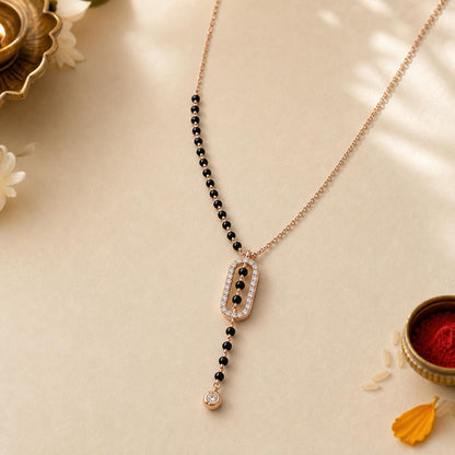 Rose Gold Oval Cascade Mangalsutra product image 5