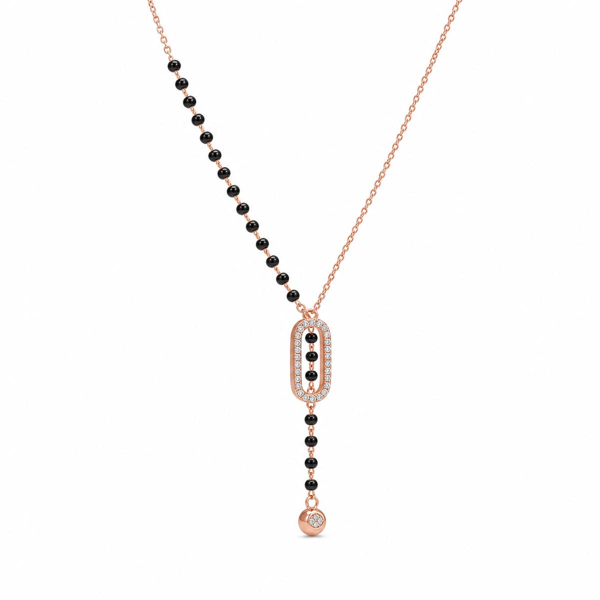 Rose Gold Oval Cascade Mangalsutra product image 2