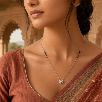 Rose Gold Petal Spark Mangalsutra product image 6