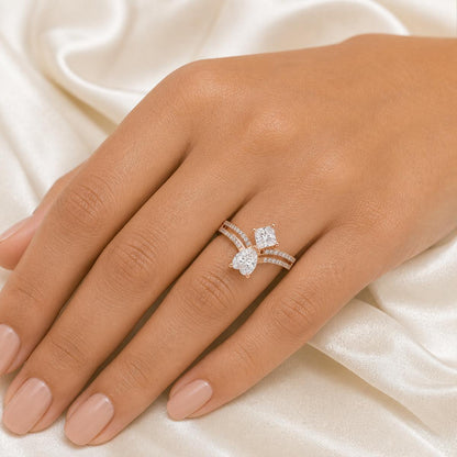 Rose Gold Radiant Duo Ring product image 3