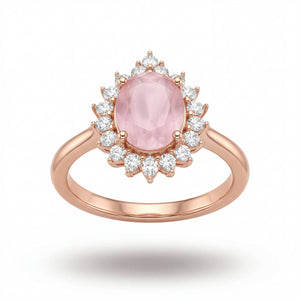 Rose Gold Roselle Halo Ring product image 1
