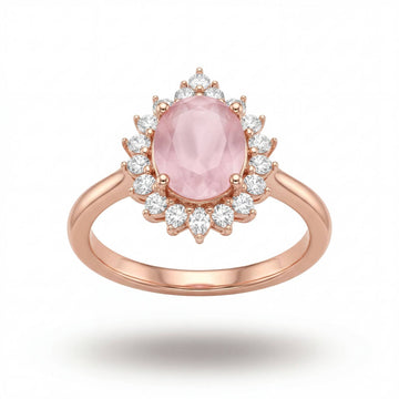 Rose Gold Roselle Halo Ring product image 1
