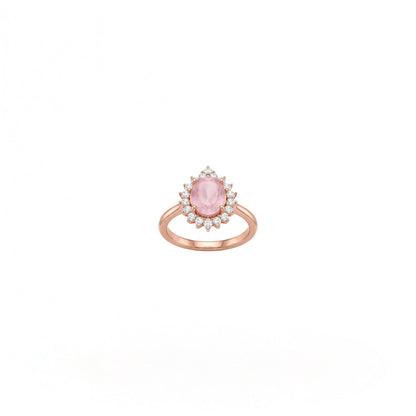 Rose Gold Roselle Halo Ring product image 7