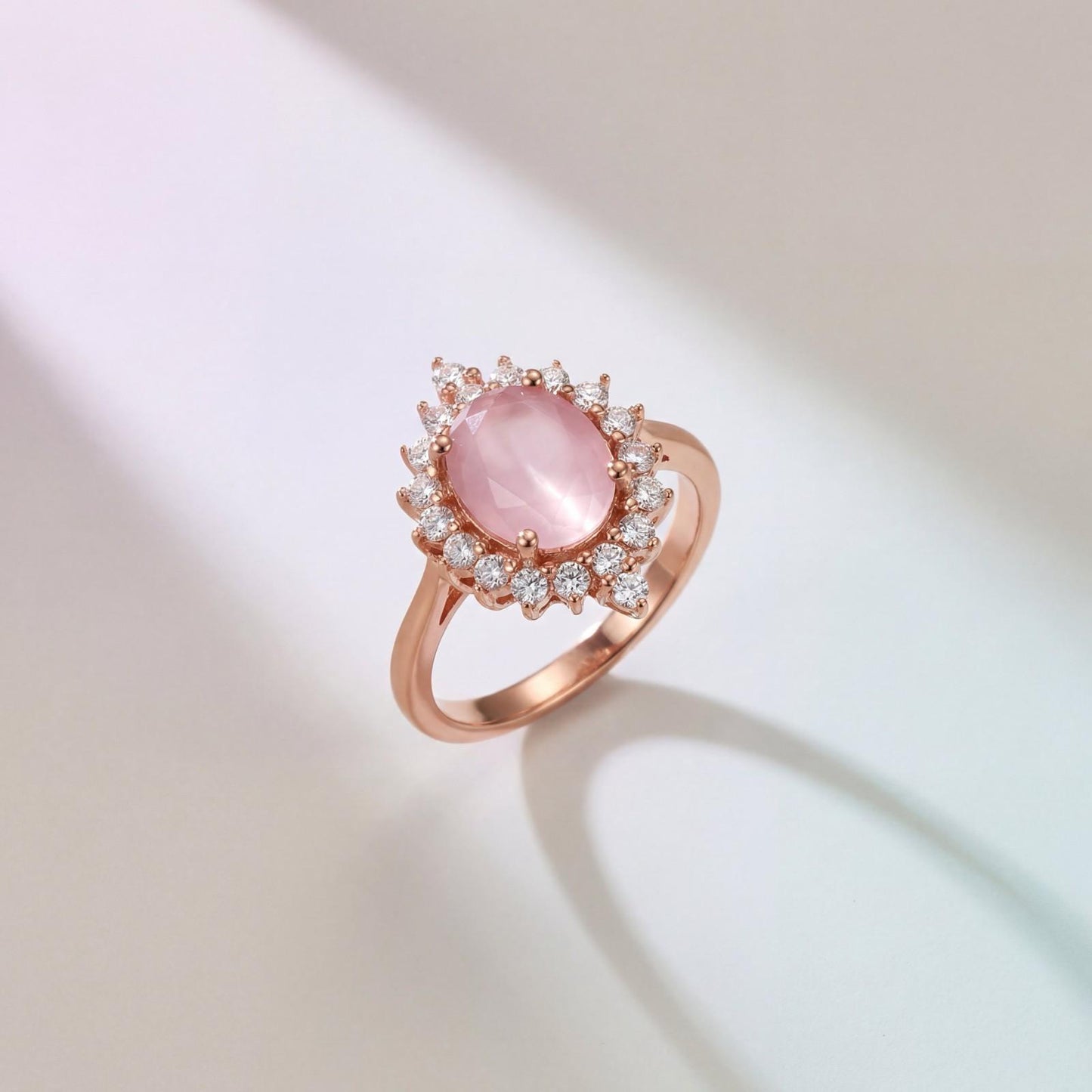 Rose Gold Roselle Halo Ring product image 2