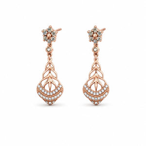 Rose Gold Roselle Petal Earrings product image 1