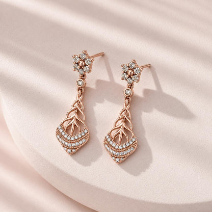 Rose Gold Roselle Petal Earrings product image 5