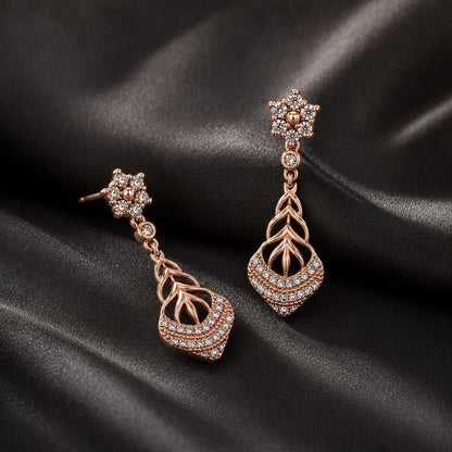 Rose Gold Roselle Petal Earrings product image 6