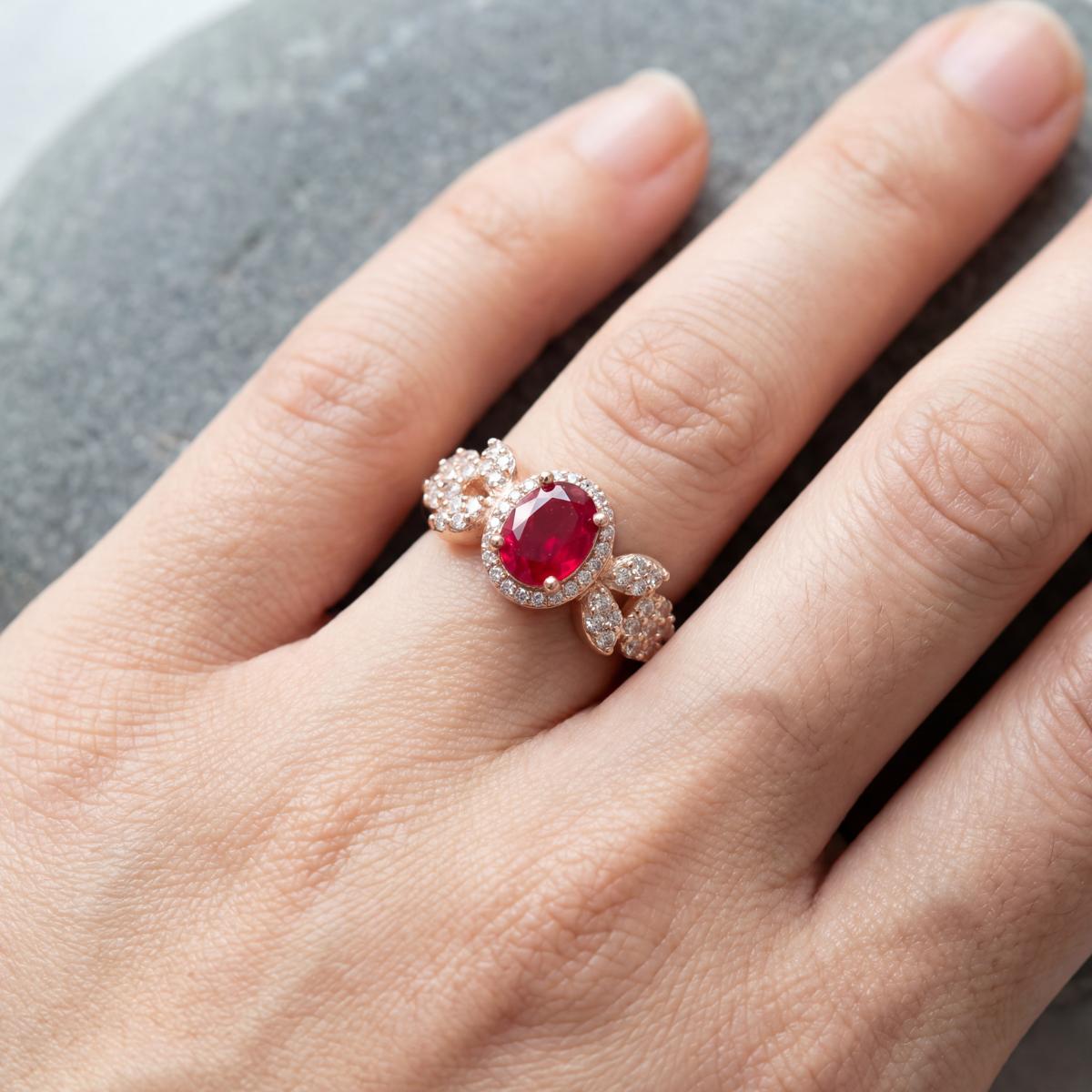 Rose Gold Royal Ring design detail