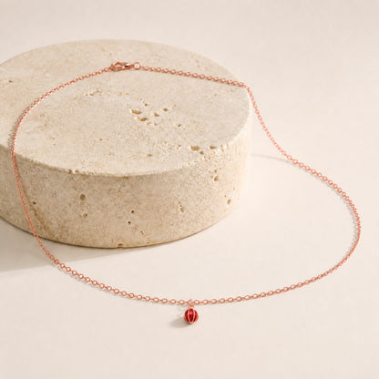 Rose Gold Ruby Orb Anklet product image 2