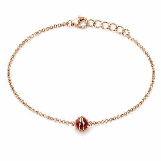 Rose Gold Ruby Orb Anklet product image 2