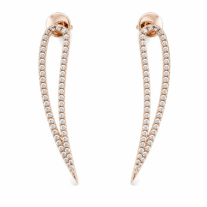 Rose Gold Seraphina Curve Earrings product image 1