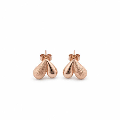 Rose Gold Seraphina Twin Leaf Earrings product image 1
