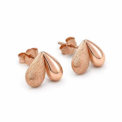 Rose Gold Seraphina Twin Leaf Earrings product image 6