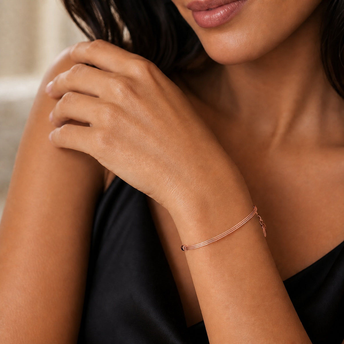 Rose Gold Serena Coil Bracelet product image 4