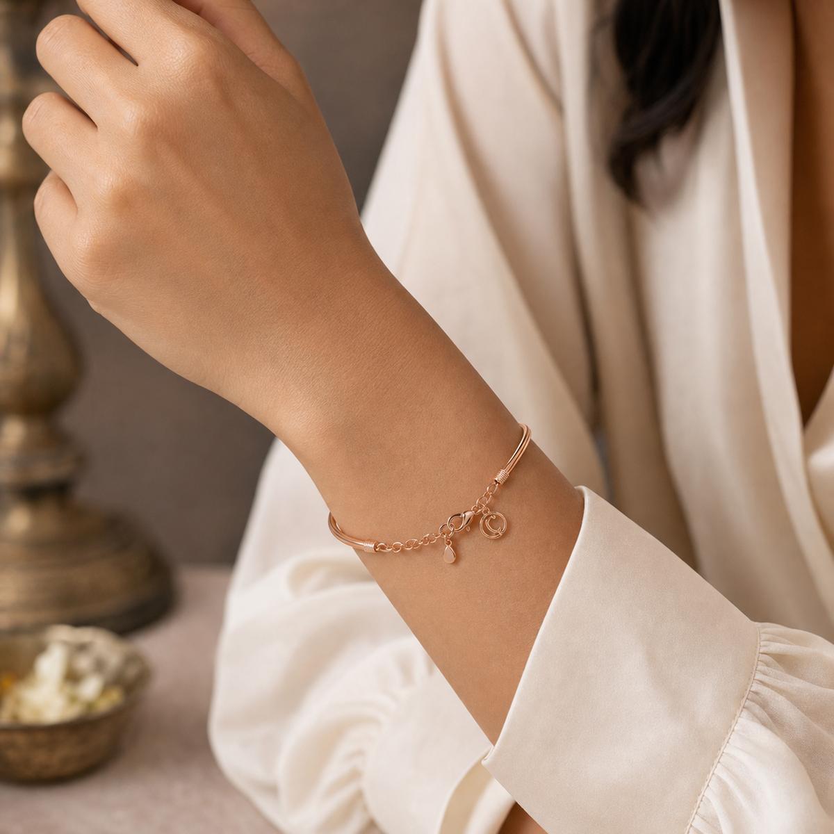 Rose Gold Serena Coil Bracelet product image 3