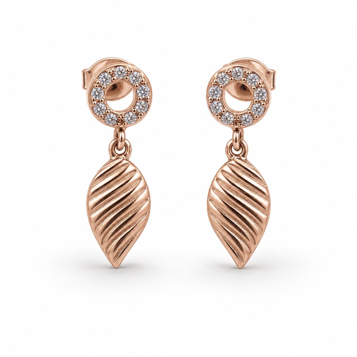 Rose Gold Sienna Leaf Earrings product image 1