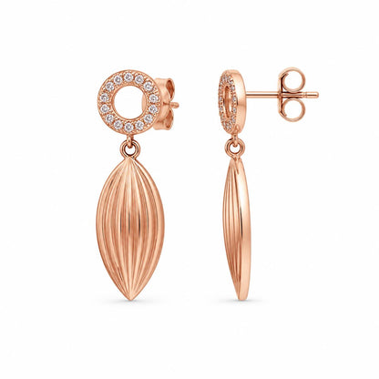 Rose Gold Sienna Leaf Earrings product image 3