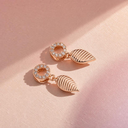 Rose Gold Sienna Leaf Earrings product image 5