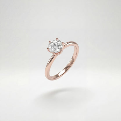 Rose Gold Solitaire Shine Ring product image 1