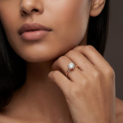 Rose Gold Solitaire Shine Ring product image 5
