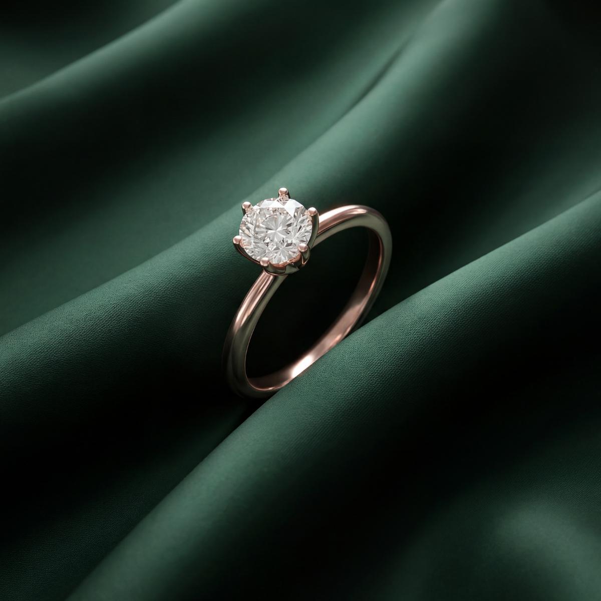 Rose Gold Solitaire Shine Ring product image 2