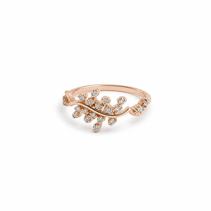 Rose Gold Sparkling Vine Ring product image 1