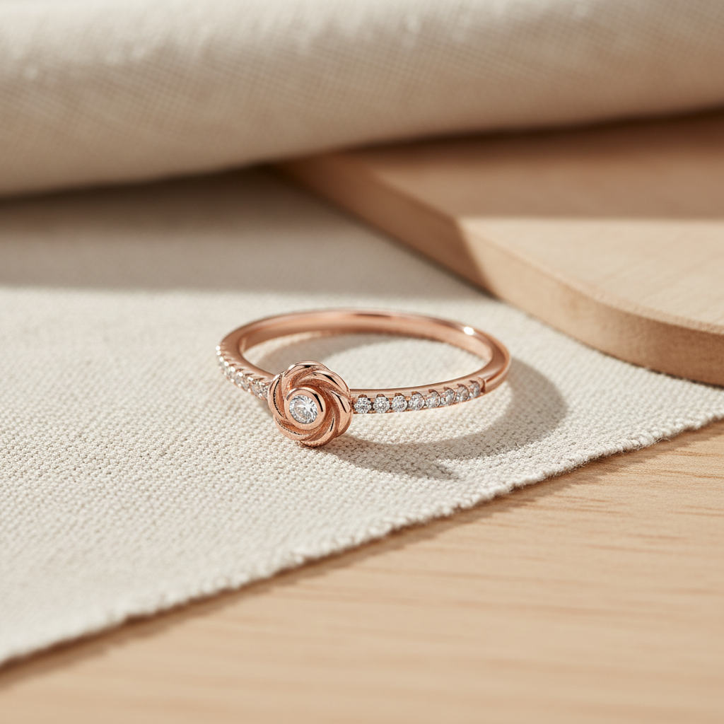 Rose Gold Swirl Ring product image 3
