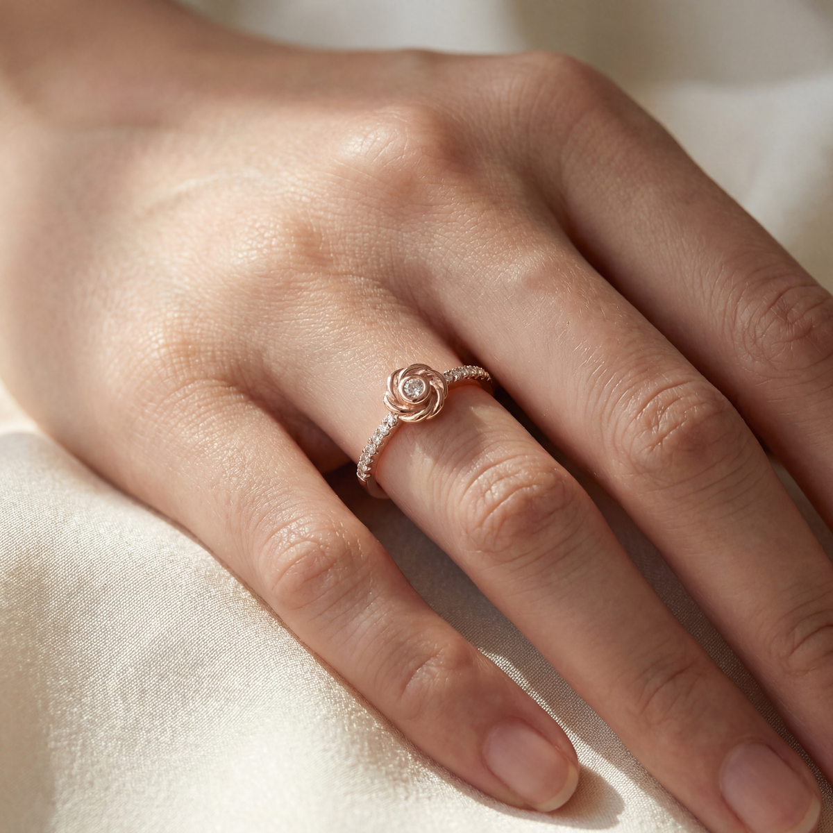 Rose Gold Swirl Ring product image 4