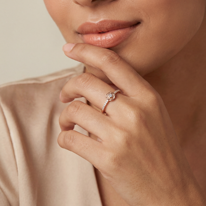Rose Gold Swirl Ring product image 5