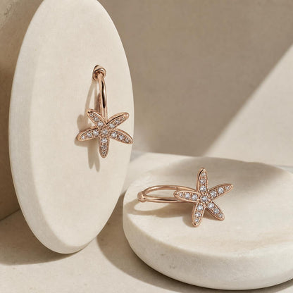 Rose Gold Tara Star Bloom Earrings product image 4