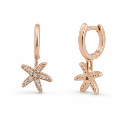 Rose Gold Tara Star Bloom Earrings product image 3