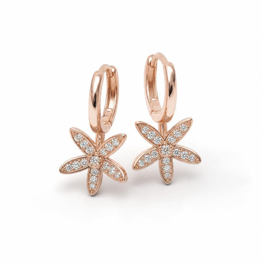 Rose Gold Tara Star Bloom Earrings product image 2