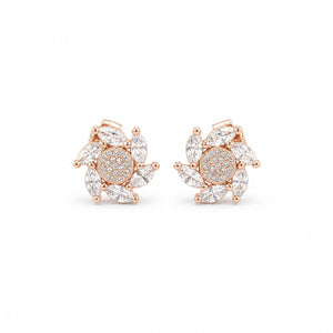 Rose Gold Tara Sunburst Bloom Earrings product image 1