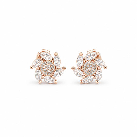 Rose Gold Tara Sunburst Bloom Earrings product image 1