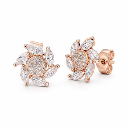 Rose Gold Tara Sunburst Bloom Earrings product image 2