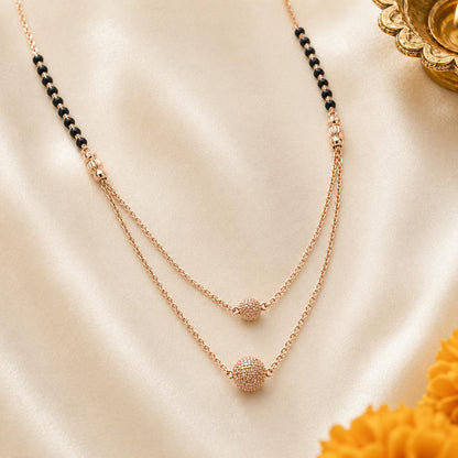 Rose Gold Twin Orb Layer Mangalsutra product image 5
