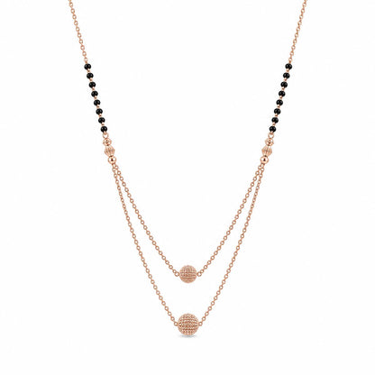 Rose Gold Twin Orb Layer Mangalsutra product image 1