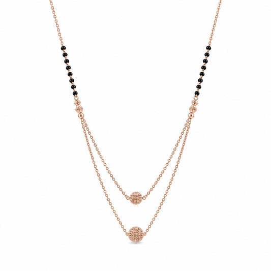 Rose Gold Twin Orb Layer Mangalsutra product image 1