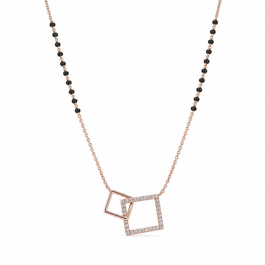 Rose Gold Twin Square Frame Mangalsutra product image 1