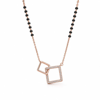 Rose Gold Twin Square Frame Mangalsutra product image 2