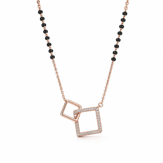 Rose Gold Twin Square Frame Mangalsutra product image 2