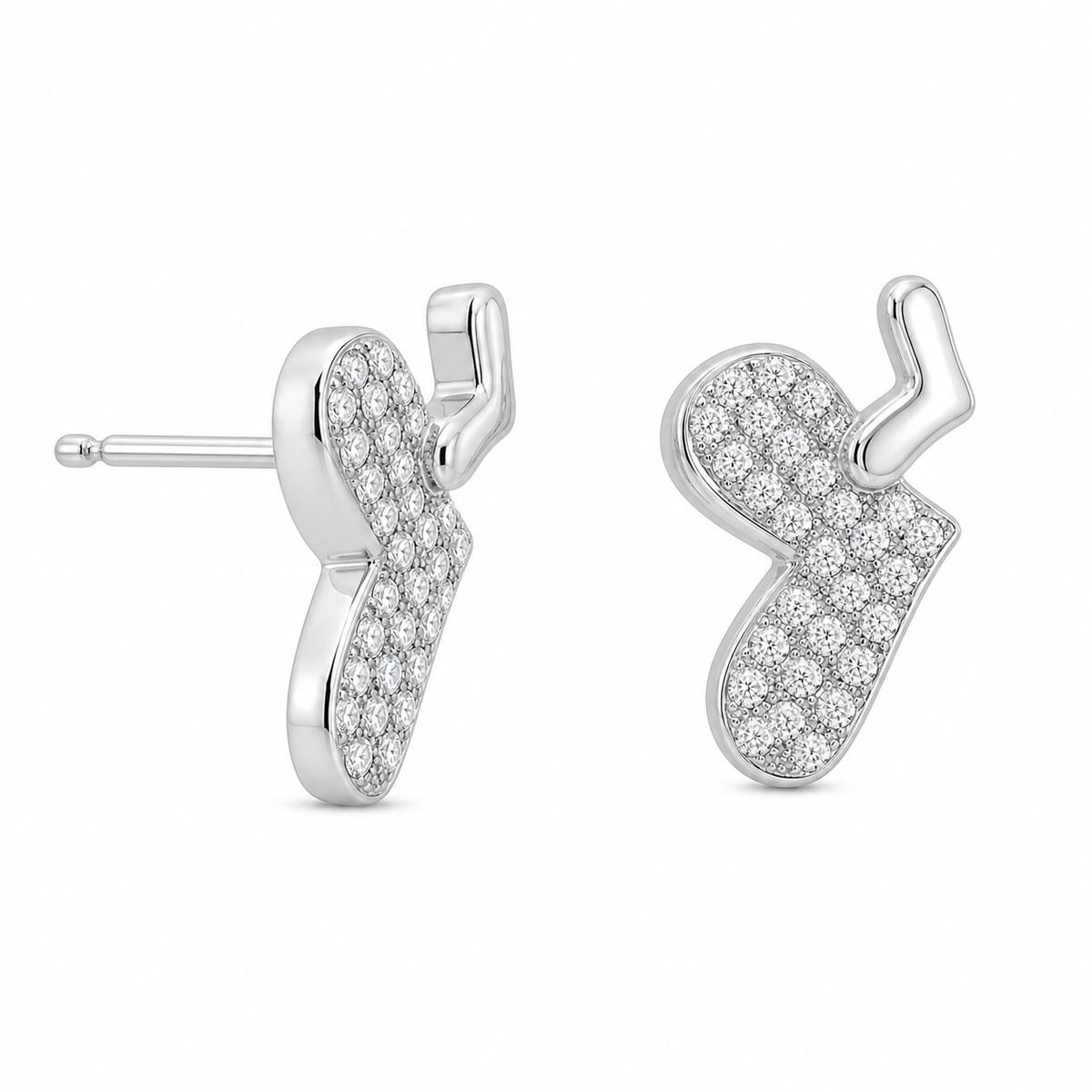 Silver Aira Elephant Earrings product image 3