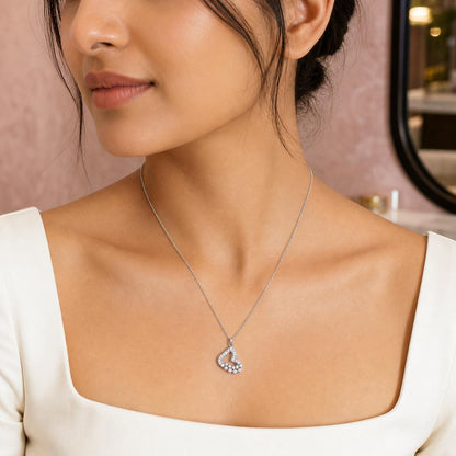 Silver Amora Heart Cascade Pendant product image 8